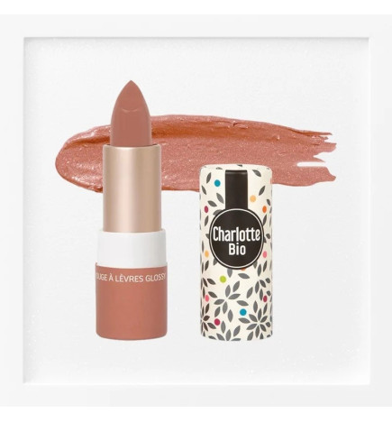 Charlotte Bio – Rouge à lèvres brillant bio nude moka, 3,5 g
