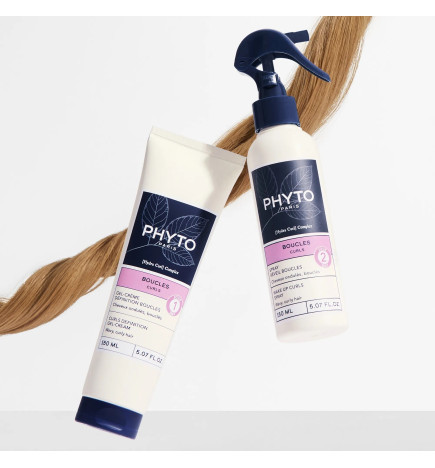 Phyto – Boucles GelCrème Définition Boucles, Cheveux Ondulés et Bouclés, 150ml