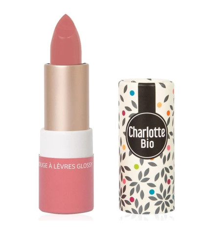 Charlotte Bio – Rouge à lèvres brillant bio bois de rose, 3,5 g