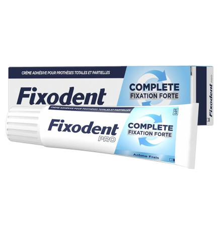 Fixodent – Pro Complete Crème Adhésive Fraîcheur Pour Prothèses Totales & Partielles, 47 g
