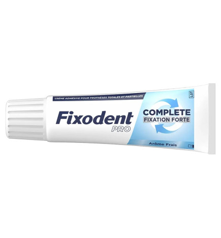 Fixodent – Pro Complete Crème Adhésive Fraîcheur Pour Prothèses Totales & Partielles, 47 g