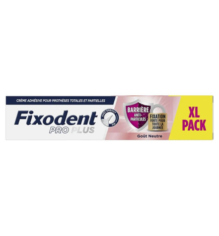 Fixodent – Pro Plus Crème Adhésive Barrière Anti-particules Pour Prothèses Totales & Partielles, 57 g