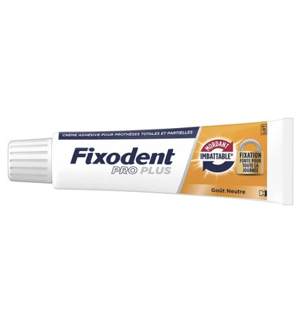 Fixodent – Pro Plus Crème Adhésive Mordant Imbattable Pour Prothèses Totales & Partielles, 57 ml
