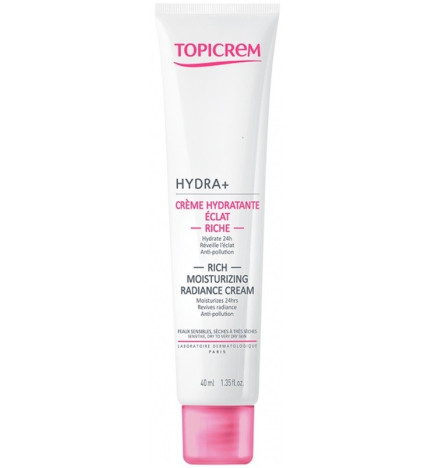 Topicrem – Hydra+ Crème Hydratante Éclat Riche 40 ml