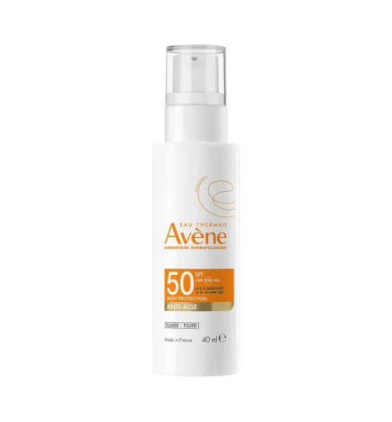 AVENE – Solaire Fluide anti-âge SPF 50, 40 ml
