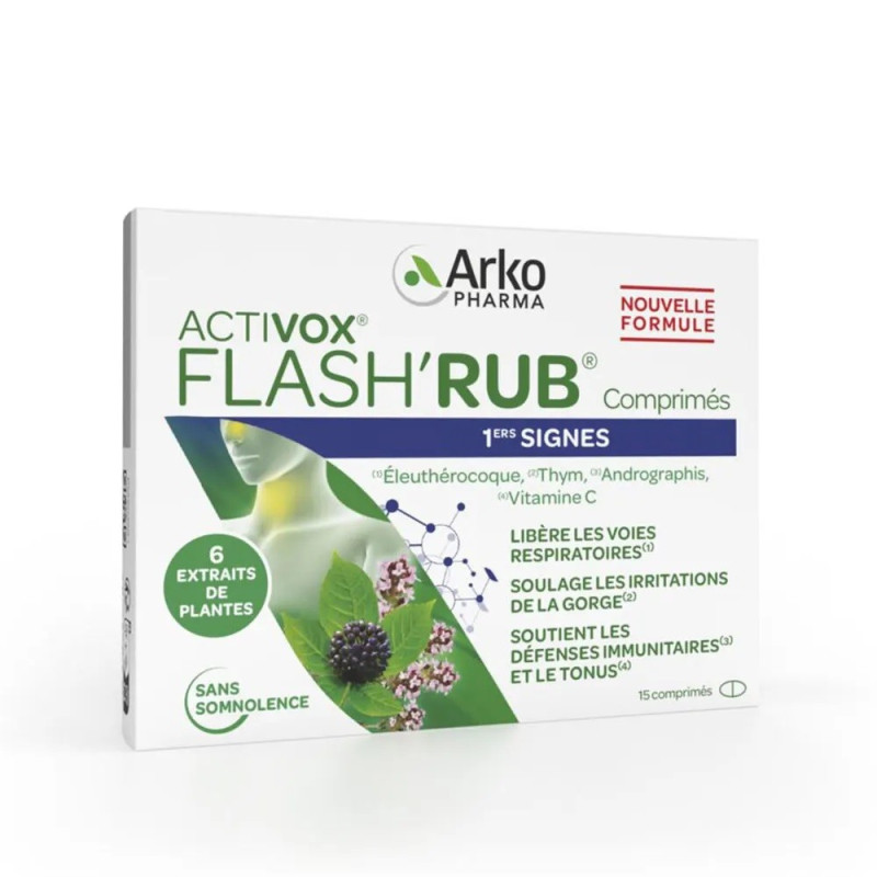 Arkopharma – Activox Flash’Rub, 15 comprimés Arkopharma – Activox Flash’Rub, 15 comprimés