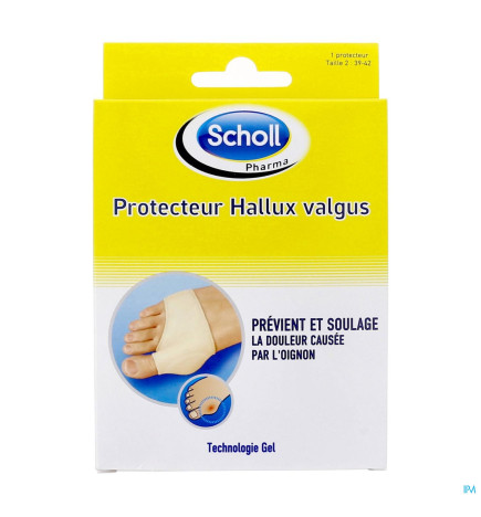 Scholl – Protecteur Hallux Valgus Soin du Pied Oignon 1 Protecteur Taille 2 (du 39 AU 42)