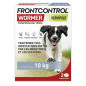 Frontline – Frontcontrol Wormer Vermifuge Pour Chien 1 Comprimé par 10kg x2