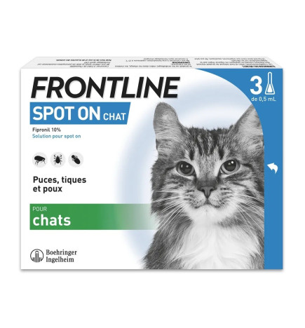 Frontline – Spot On Chat 3 Pipettes de 0.5ml