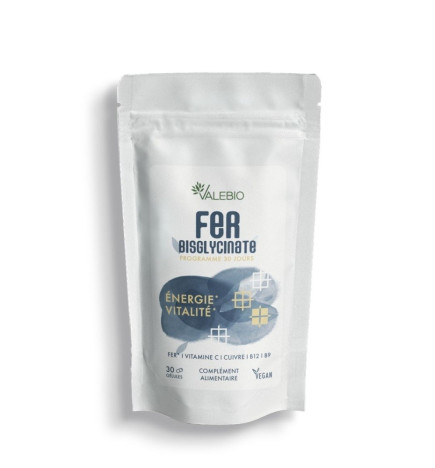 Valebio – Fer Bisglycinate, x30 Gélules