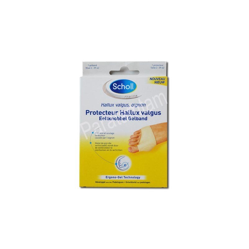 SCHOLL PROTECTEUR HALLUX VALGUS SOIN DU PIED OIGNON 1 PROTECTEUR TAILLE 2 (DU 39 AU 42) SCHOLL PROTECTEUR HALLUX VALGUS SOIN DU PIED OIGNON 1 PROTECTEUR TAILLE 2 (DU 39 AU 42)