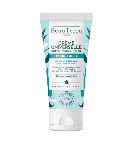 BeauTerra – Crème universelle hydratante aloe vera, 100 ml