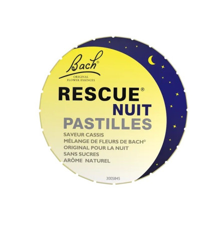 Rescue – Nuit Pastilles Cassis Sans Sucres, 50 g