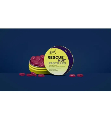 Rescue – Nuit Pastilles Cassis Sans Sucres, 50 g
