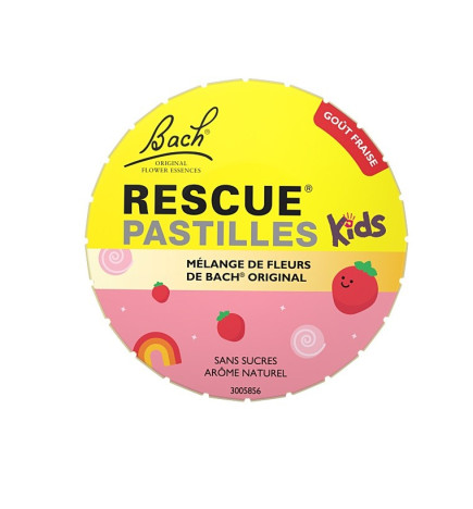 Rescue – Kids Pastilles Fraise, 50 g