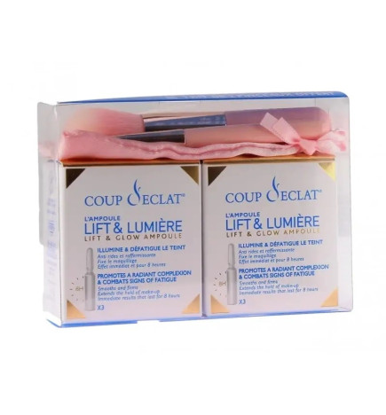 Coup D’Eclat – Lot 2x3 ampoules lift & lumière + 2 pinceaux offerts