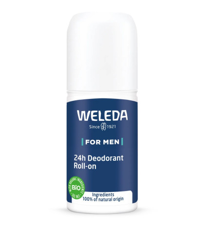 Weleda – Homme Déodorant Roll-On 24h Bio, 50 ml