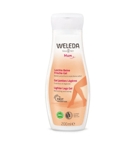Weleda – Maternité Gel Jambes Légères Grossesse, 200 ml