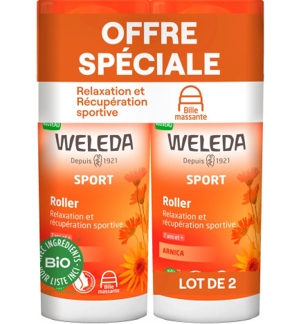 Weleda – Arnica Roller à l’Arnica Bio, 2 x 75 ml