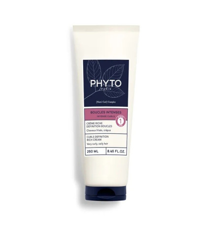 Phyto – Boucles Intenses Crème Riche Définition Boucles Cheveux Frisés, Crépus, 250ml