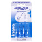 Inava – recharge trio compact, 4 brossettes ISO 1 (0,8 mm)