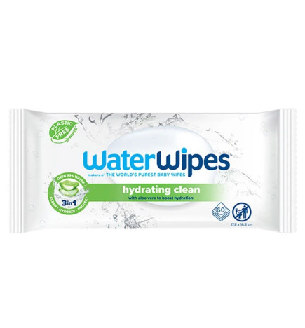 Waterwipes – Lingettes hydratantes Aloé Vera, x60