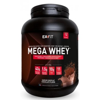 Eafit Construction Musculaire Mega Whey goût chocolat 750 g