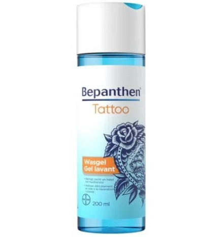 Bepanthen – Tattoo gel lavant spécial tatouages, 200 ml