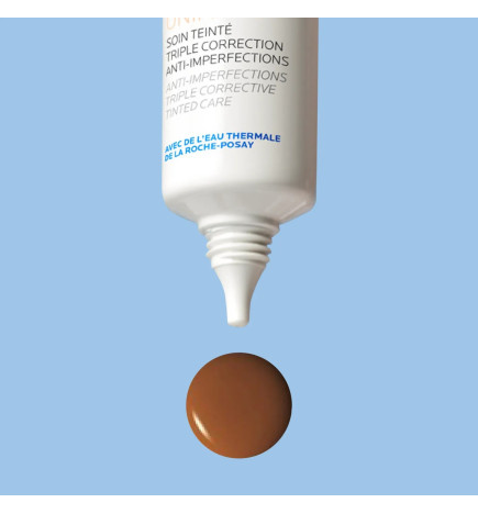 La Roche-Posay – Effaclar Duo+M Unifiant soin triple correction anti-imperfections, teinte foncé, 40 ml