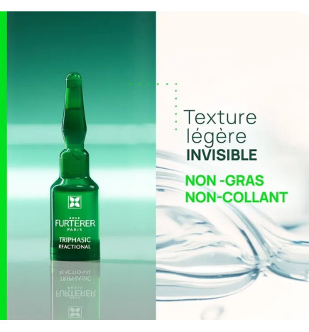 René Furterer – Triphasic Reactional traitement 2-en-1 antichute & pousse, 12 ampoules