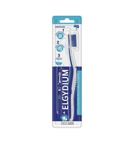 Elgydium – brosse à dents 4-in-1, medium