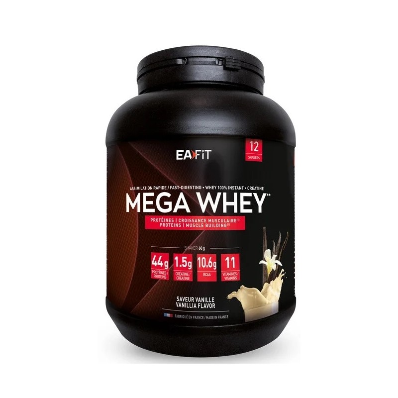 Eafit Construction Musculaire Mega Whey Vanille 750 g