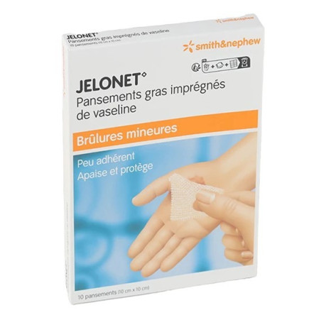 Jelonet – Pansement gras neutre, 10x10cm x10