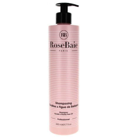 RoseBaie – Shampoing Kératine & Figue de Barbarie, 500 ml