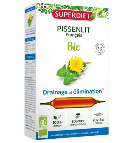 Super Diet – Pissenlit bio, 20 ampoules