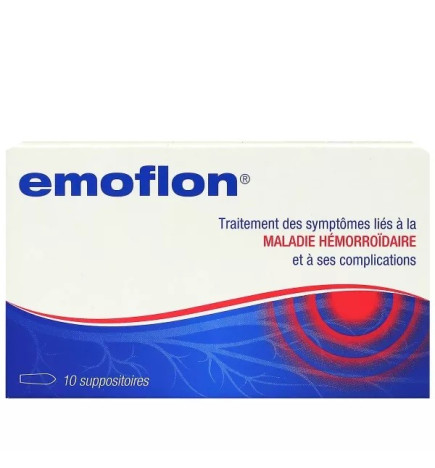 Emoflon – Traitement des Symptômes liés à la Maladie Hémorroïdaire x10 Suppositoires