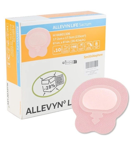 Allevyn – Life sacrum hydrocellulaire siliconé, 17.2x17.5cm x10