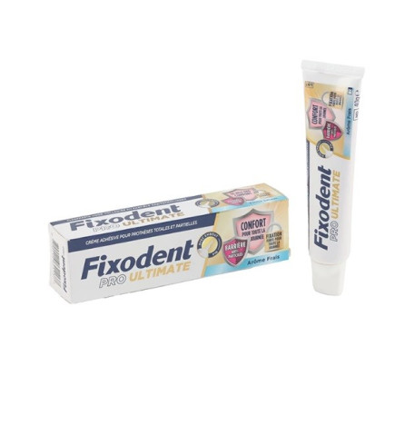 Fixodent – Pro Ultimate Crème Adhésive Arôme Frais, 40 g