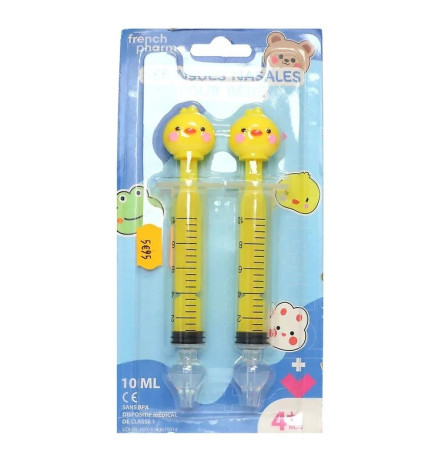 French Pharma – Seringues Nasales pour Bébé Poussin 10ml x2