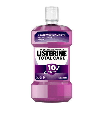 Listerine – Bain de Bouche Total Care 10en1 Menthe 500ml