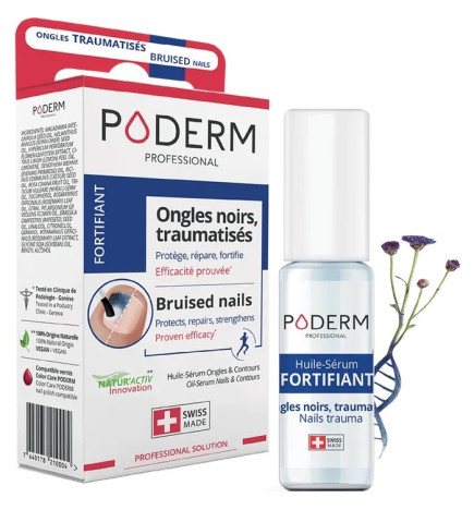 Poderm – Sérum Fortifiant Ongles du Sportif, Ongles Noirs Traumatisés 8ml