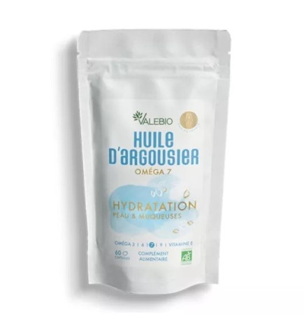 Valebio – Huile d’Argousier Bio Oméga 7, x60 Capsules