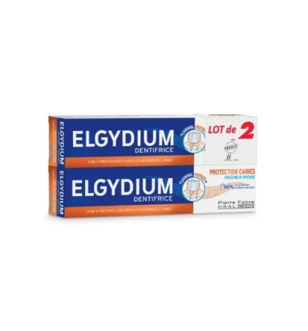 Elgydium – duo dentifrice protection caries, 2 × 75 ml