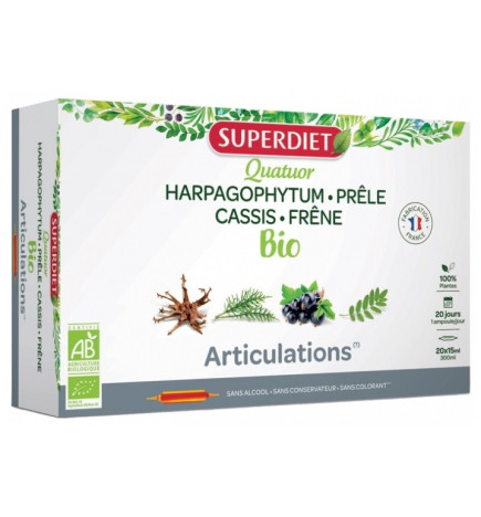 Super Diet – Quatuor articulations bio, 20 ampoules