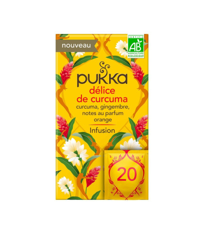 Pukka – Délice de Curcuma, Gingembre, Notes au Parfum x20