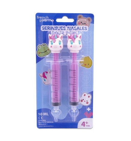 French Pharma – Seringues Nasales Bébé Licorne 10ml