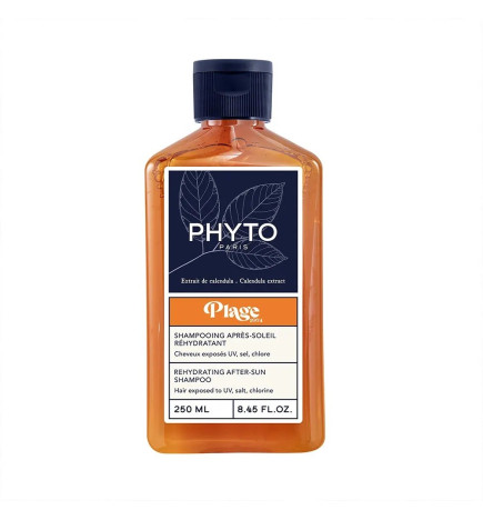 Phyto – Plage Shampoing Aprèssoleil Réhydratant Cheveux exposés UV Sel et Chlore 250ml