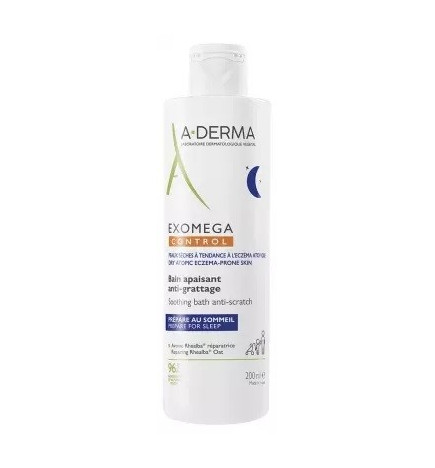 A-DERMA – Exomega Control Bain Apaisant Anti-Grattage, 200 ml