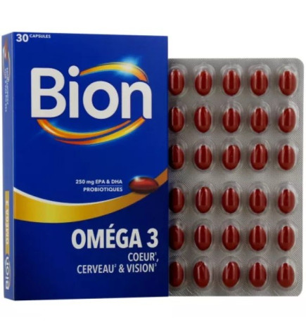 Bion3 – Oméga 3 – Complément alimentaire – 30 capsules