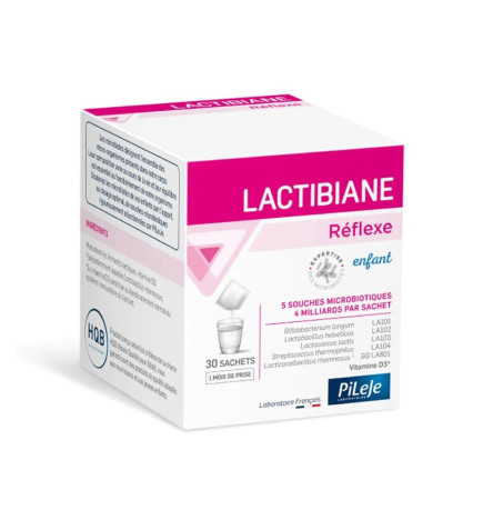 Pileje – Lactibiane Réflexe Enfant, 30 sachets (30 g)